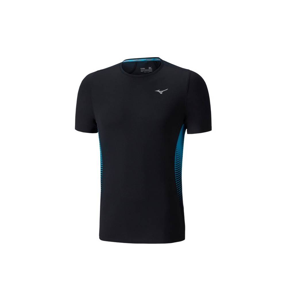 Camisetas Mizuno AERO 4.0 Hombre Negras España RAQZ-63498